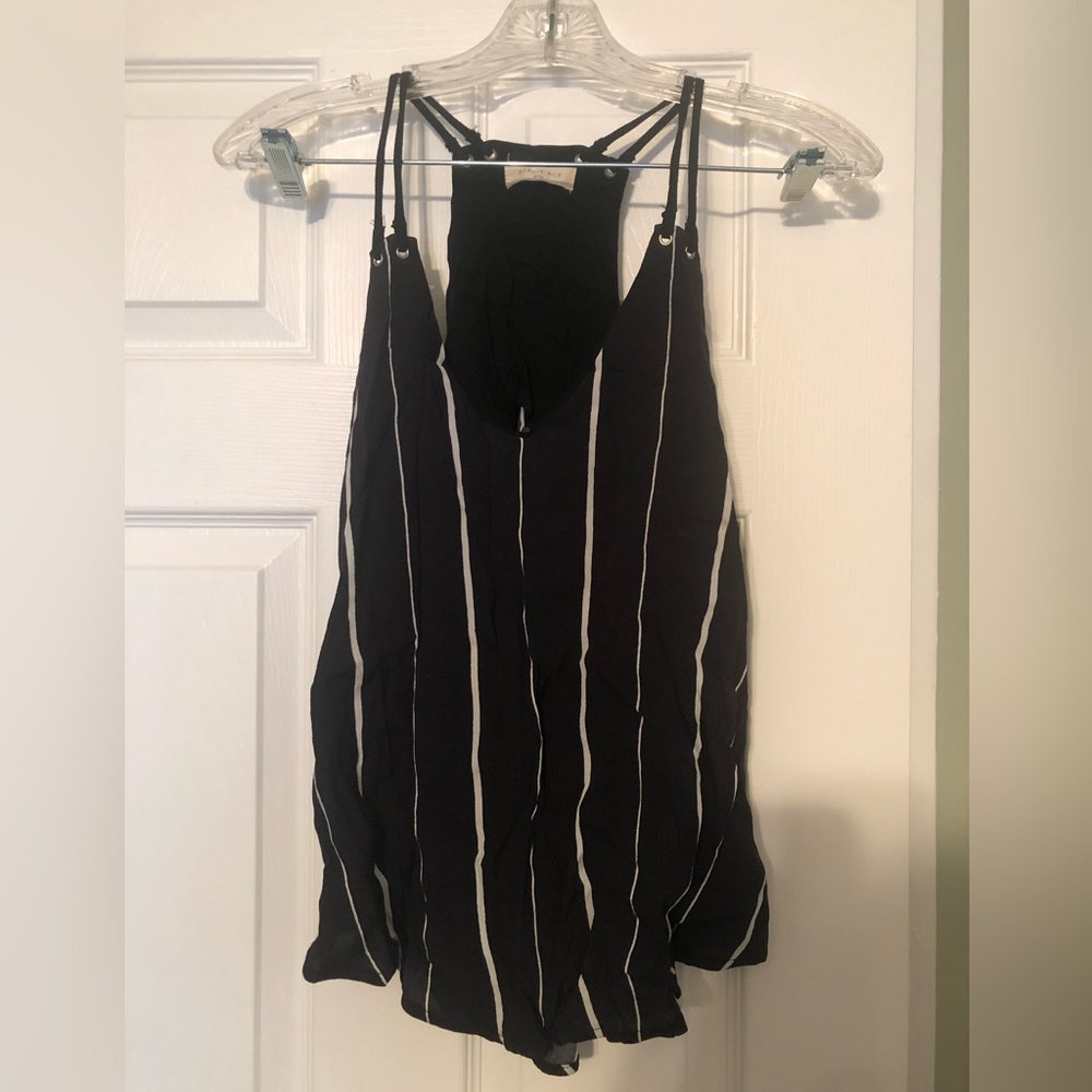 Sophie Rue black and white striped tank